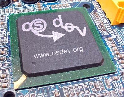 logo on a chip